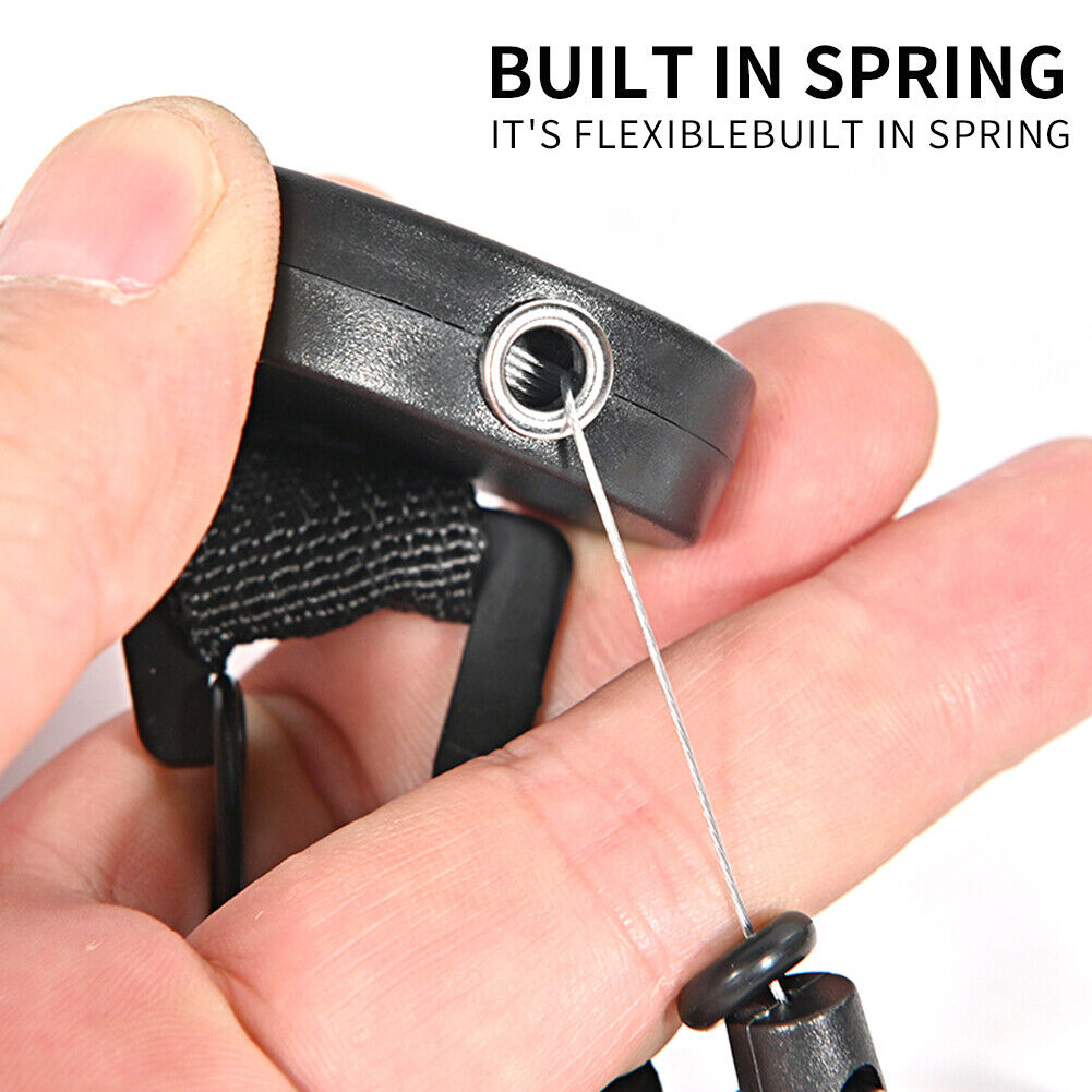 Retractable Elastic Wire Rope Outdoor Camping Burglar Anti-lost Keychain