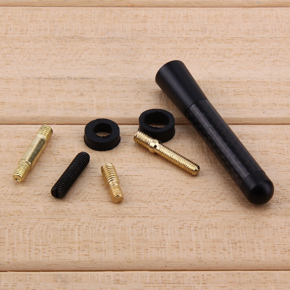 8cm Mini Universal Carbon Fiber FM Short Antenna Aerials For Ford Focus 2 3