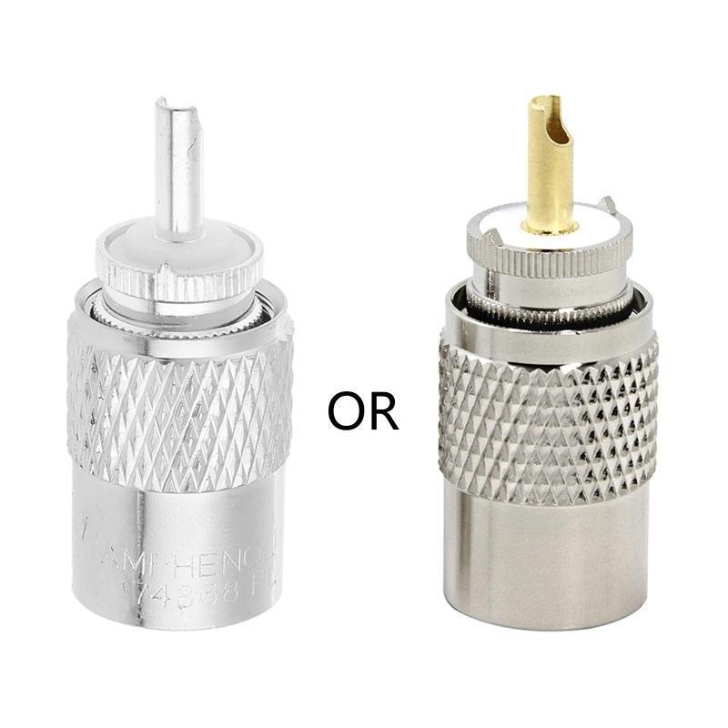 PL259 Male Plug to UHF RG8X RG59 RG8 Male Jack RF Connector Adapter