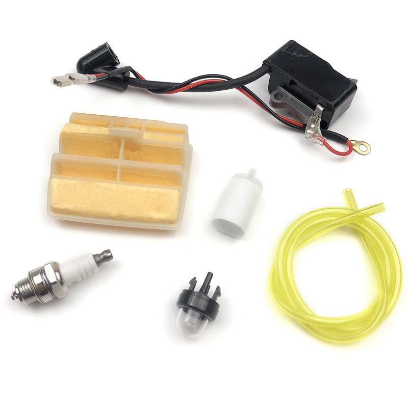 Ignition Coil Air Filter Primer Bulb Spark Plug for 445 450 JONSERED 2245 2250 C