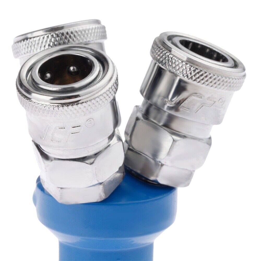 For Pneumatic Dia 1/4" NPT 3 Way Pass Female Air Pressure Coupling Hose Coupler