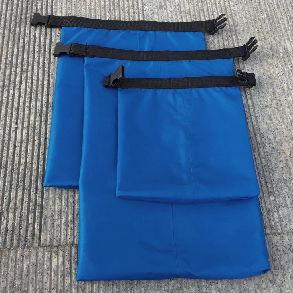 3 Sizes Set Waterproof Dry Bag Sack Storage Camping Rafting Kayaking Blue