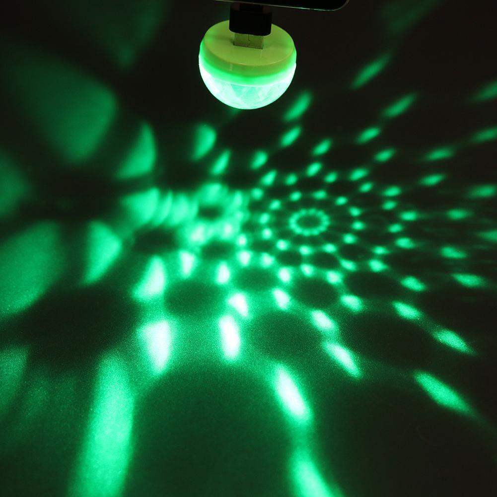 Mini USB Disco Ball Light Home Party Light Karaoke LED Decoration Random