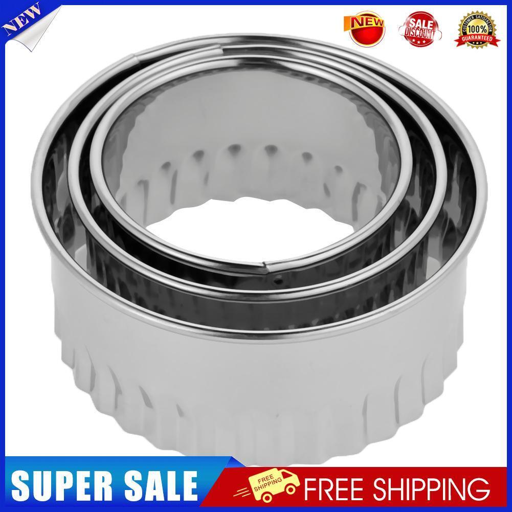 3pcs Stainless Steel Dumpling Mold Dough Press Cutter Pastry Maker Tool