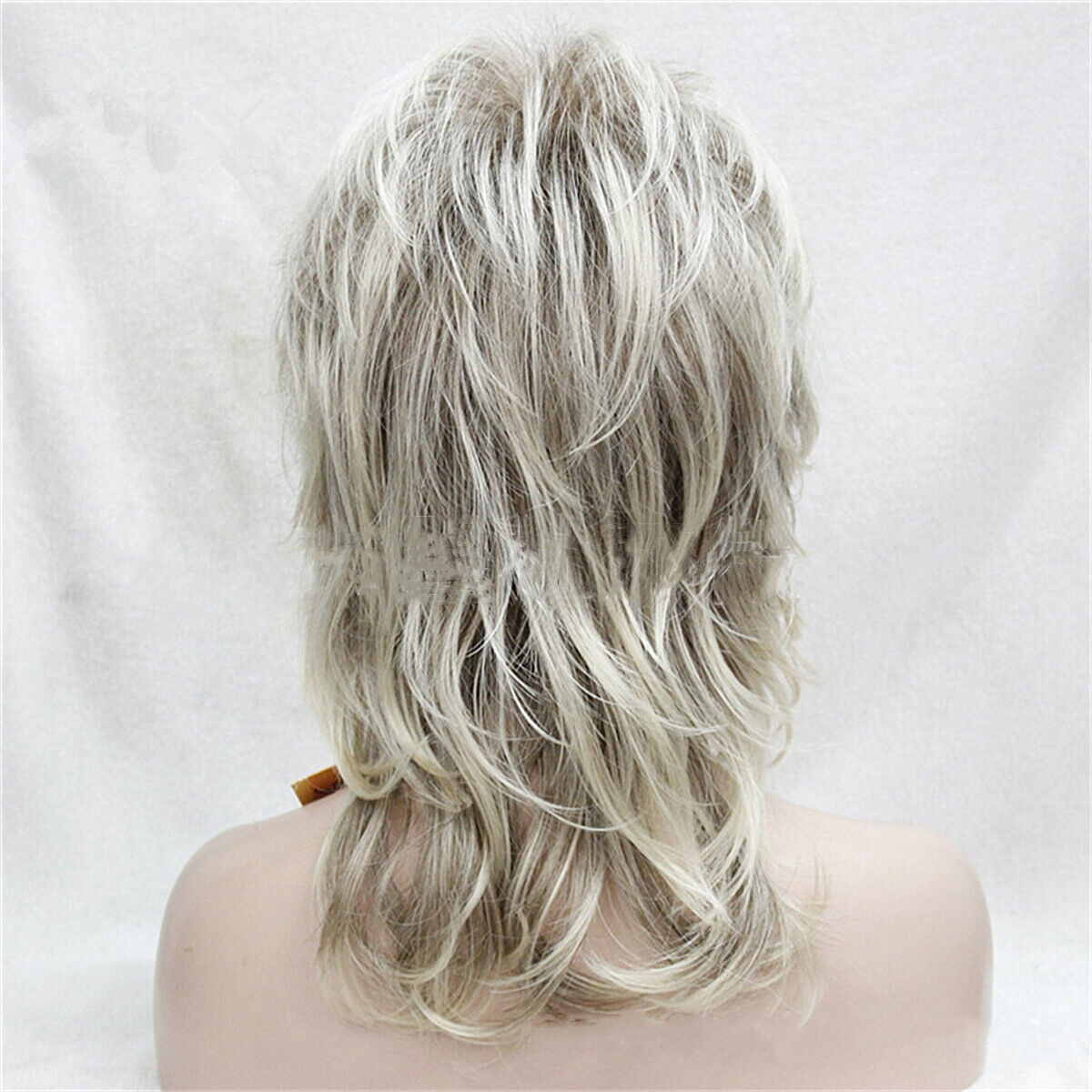 Long Soft Shaggy Layered Curly Wig Blonde Mix Full Hair Synthetic Wigs for Women