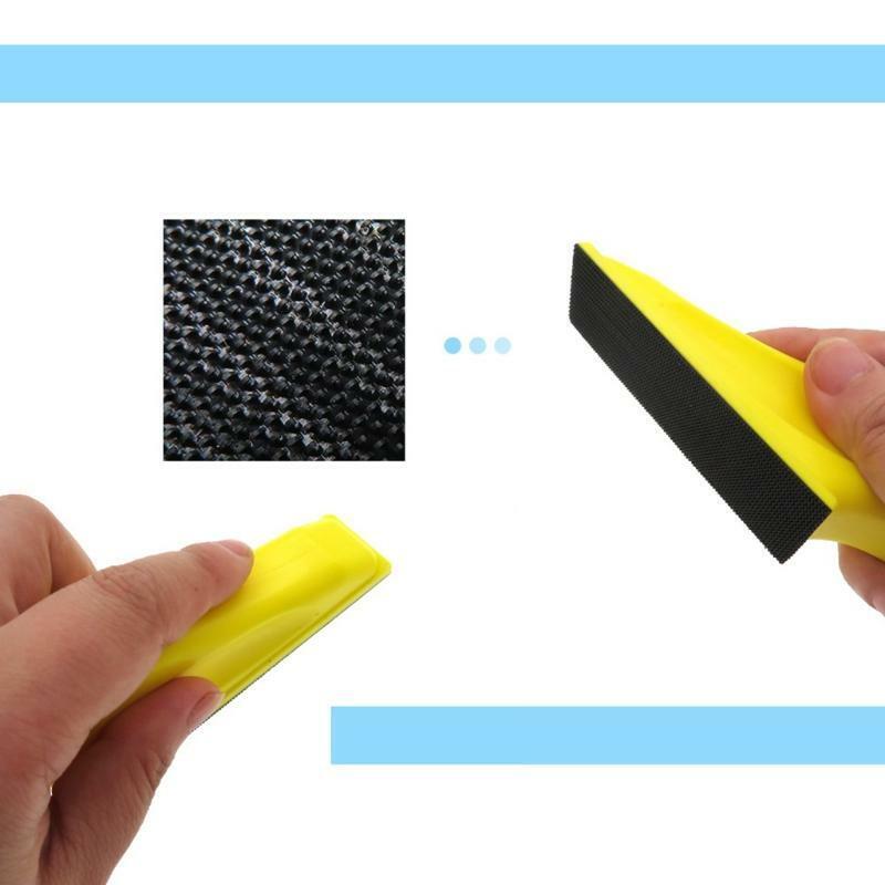 2 Piece Practical Hand Sanding Block Sanding Disc Holder for Furniture Polishing