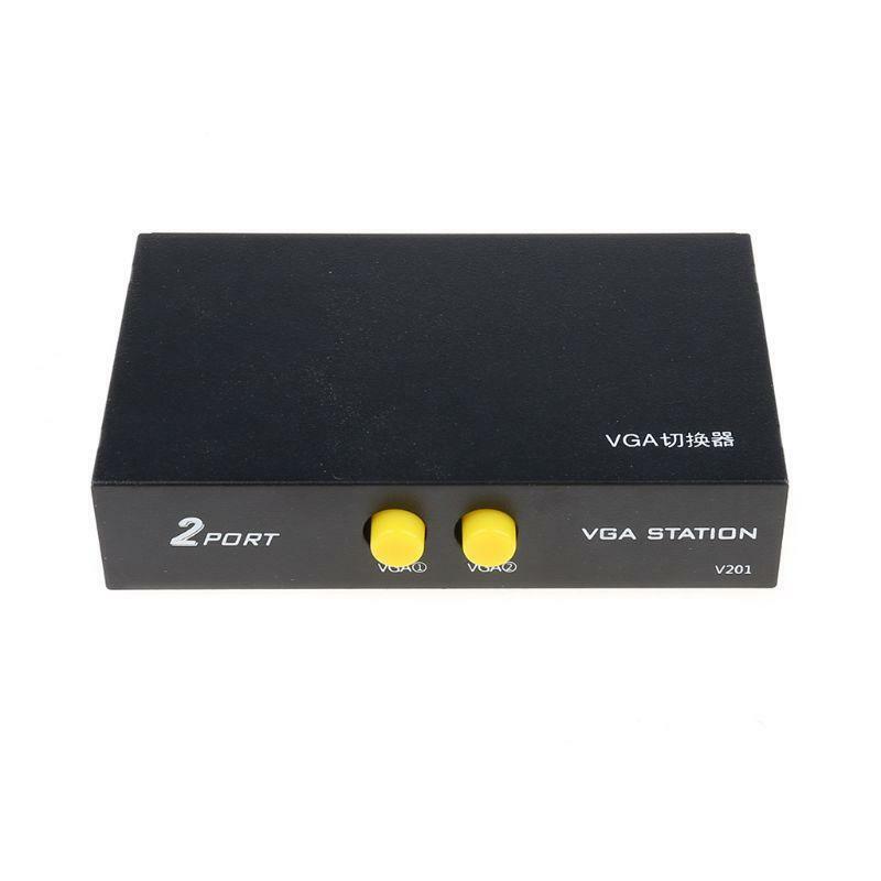 Computer Hd Player Accessory Utility Switcher Splitter 3.7x1.9in for PC Monitor