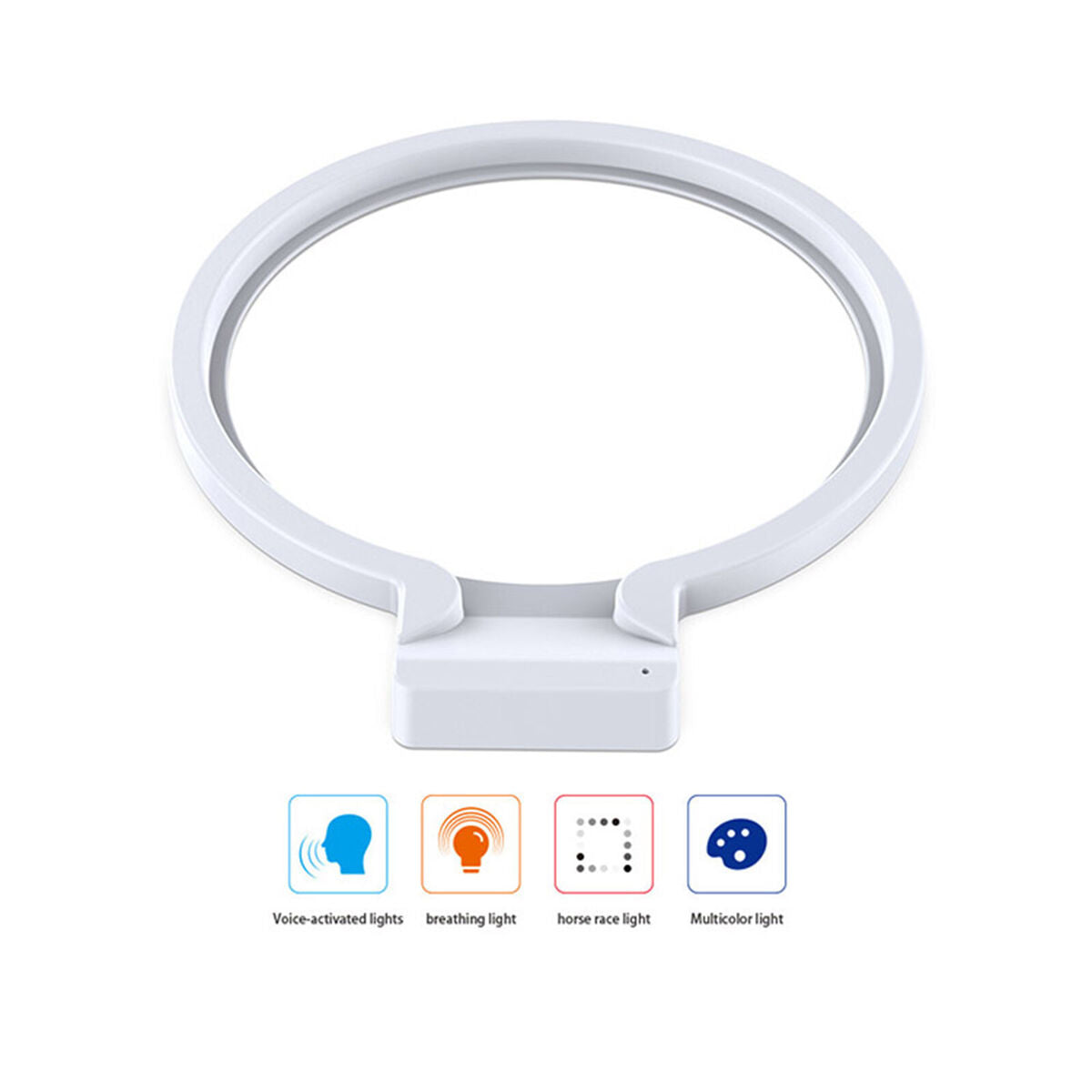 Touch/Voice Control RGB Base for PS5 Host Game Console Atmosphere LED Light Base