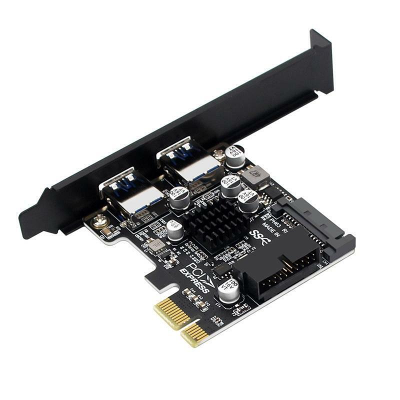 2 Port USB 3.0 PCI Express Riser Card PCI-E Expansion Adapter PCIE 1X USB3.0 HUB