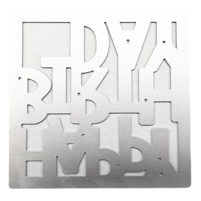 Irregular Birthday Letter Metal Cutting Dies Stencil Scrapbooking DIY Album Card