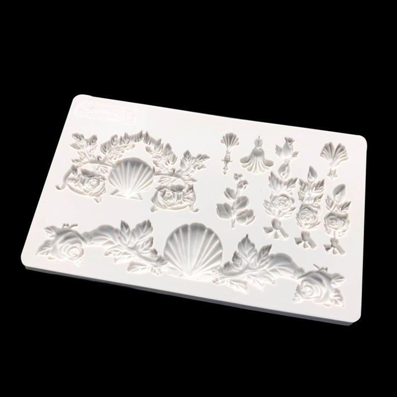 Silicone Fondant Moulds Cake Chocolate Decoration Handmade Soap Plaster Molds