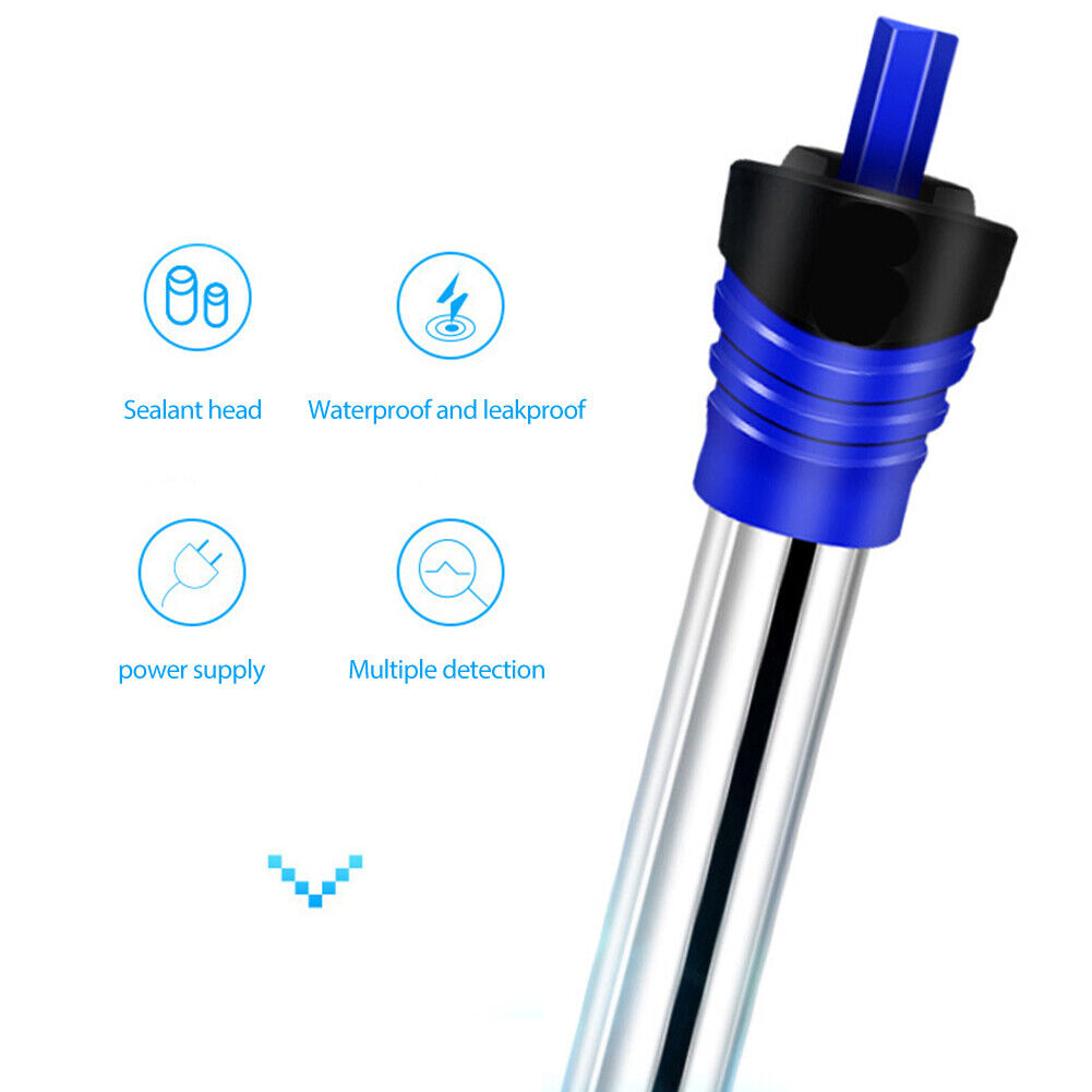 Stainless Steel Fish Tank Heating Rod Automatic Temperature Heater (50W)