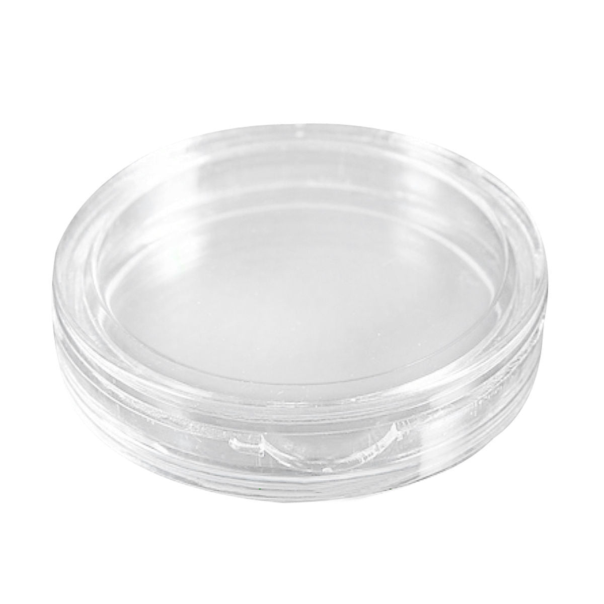 10 pcs Small round transparent plastic coin capsules box 21mm L4R2 D2A4