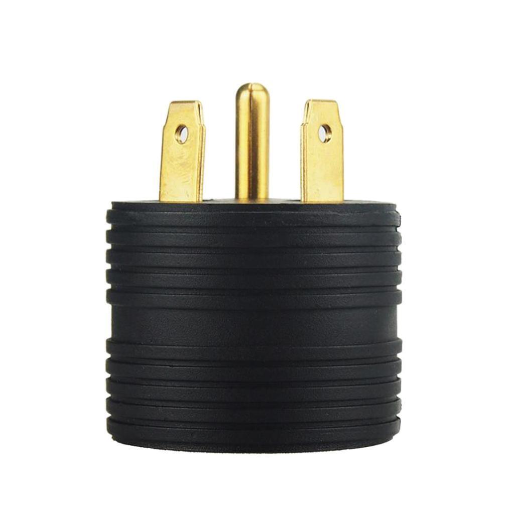 Durable TT-30P Male To NEMA 5-15R Female Adapter Connector 30A 125V For RV