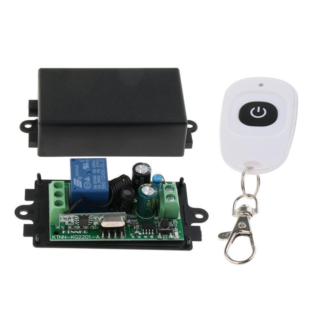 1 Channel Remote Control Switch Relay Receiver and Transmitter AC 85V-250V