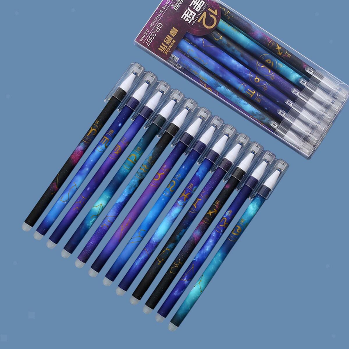 12x Erasable Gel  Constellation Ink   Stationery Supplies