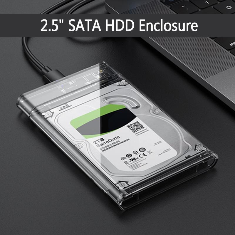 2.5'' HDD Box Sata Serial Hard Drive Case Usb3.1 Computer SSD External Enclosure