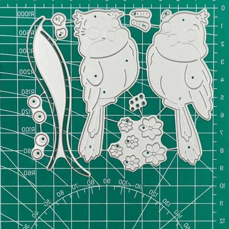 Birds Flowers Metal Cutting Dies Stencil Scrapbooking DIY Album Stamp Paper Card