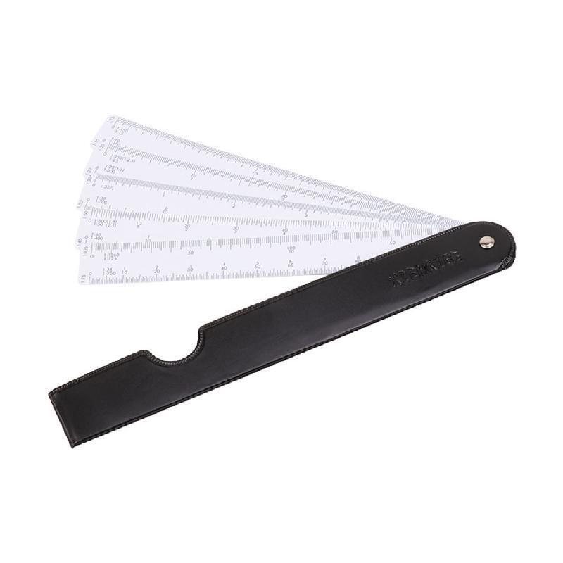 Fan Shape Architects Scale Ruler Graphics Design Multi Ratio Construction Creat