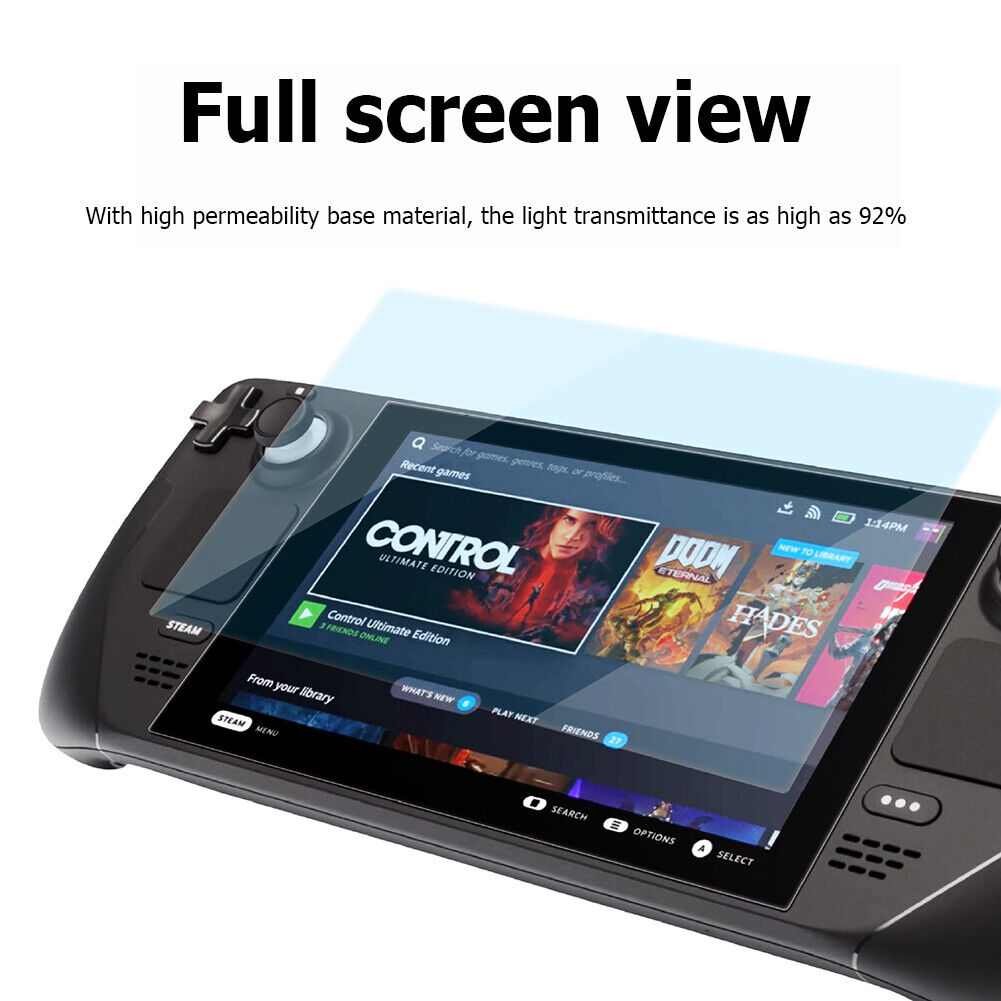 Console Silicone Sleeve Tempered Film Bracket Cable with Bag for Steam Deck