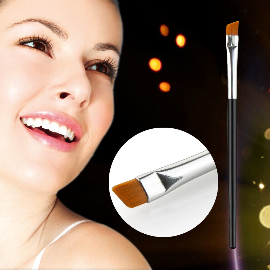 Angled Slant Makeup Brush for Eye Shadow Eyeliner Eyebrow  Beautiful for