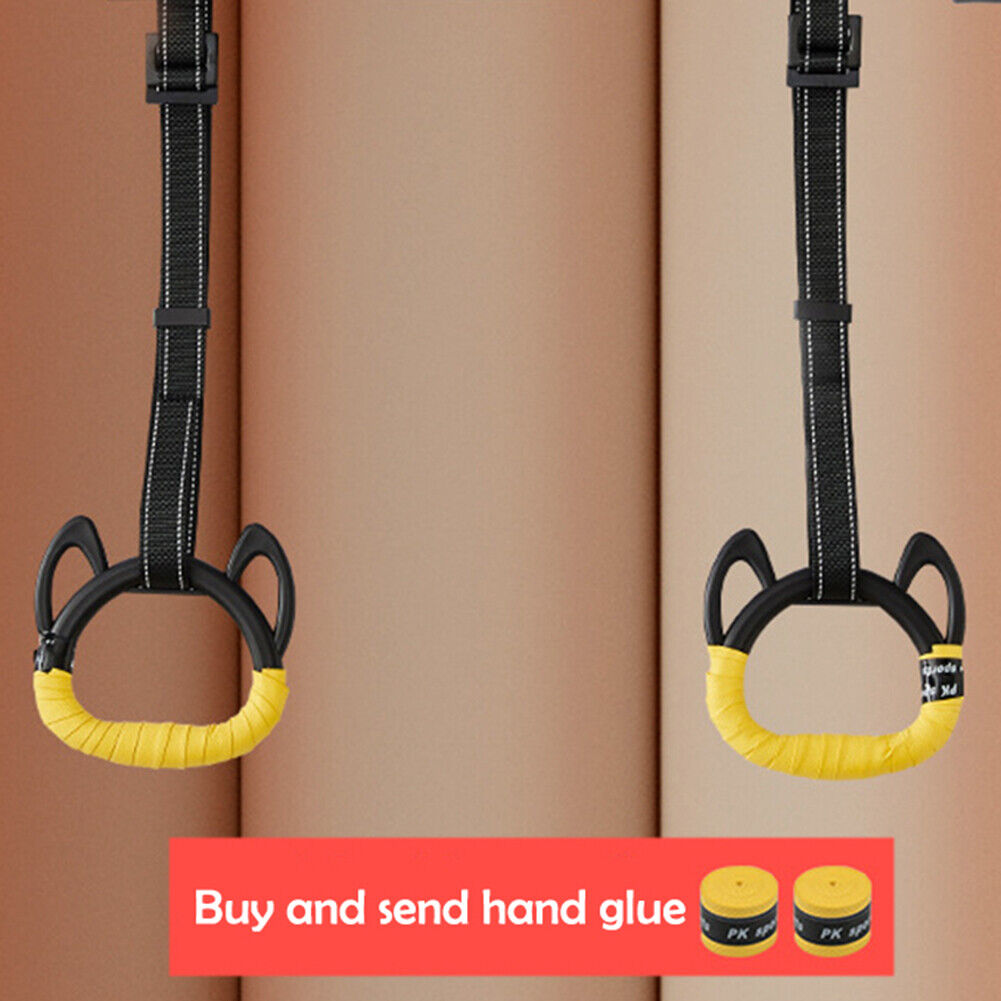 Kids Gym Ring Adjustable Strap Pull Up Strength Training Equipment (2m)