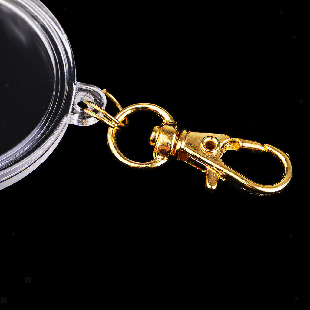 40mm Diameter  Display Storage  Ring Keychain DIY Photo Frames