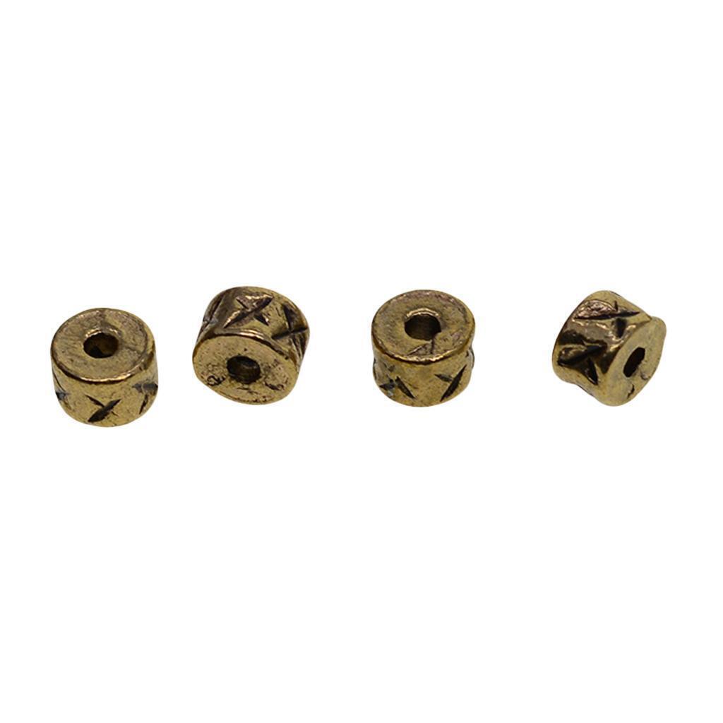 100pcs Alloy Spacer Loose Beads Necklace Bracelets Earring Craft Accessories