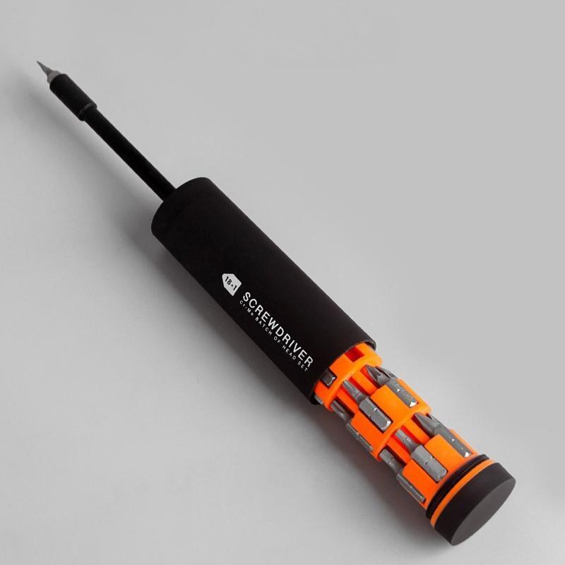 18-In-1 Multi-Bit Screwdriver Industrial Grade Multipurpose Driver Tool Kit Bits