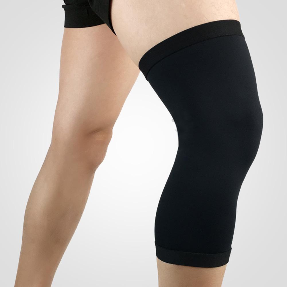 1pc Sports Knee Pad Elastic Cycling Running Compression Kneepad (Black L)