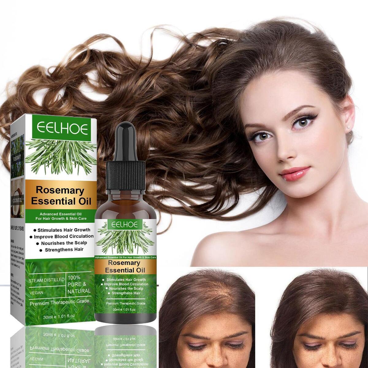 Rosemary Essential Oil Refreshing Aromatherapy Oil for Hair Growth Diffusers