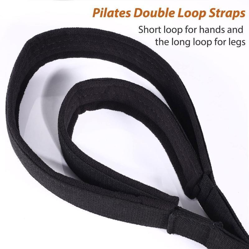 Double Loop Straps for Pilates Reformer Training Leg Stretcher Easy to Use Gift