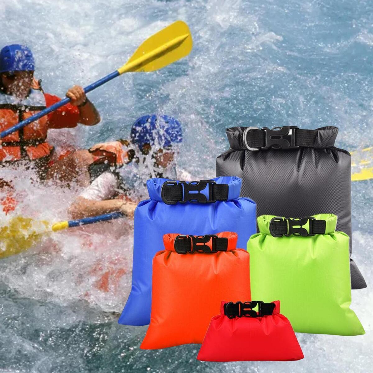 5Pcs Waterproof Dry Bags Dry Sacks for Rafting Swimming Travel Fishing Gym