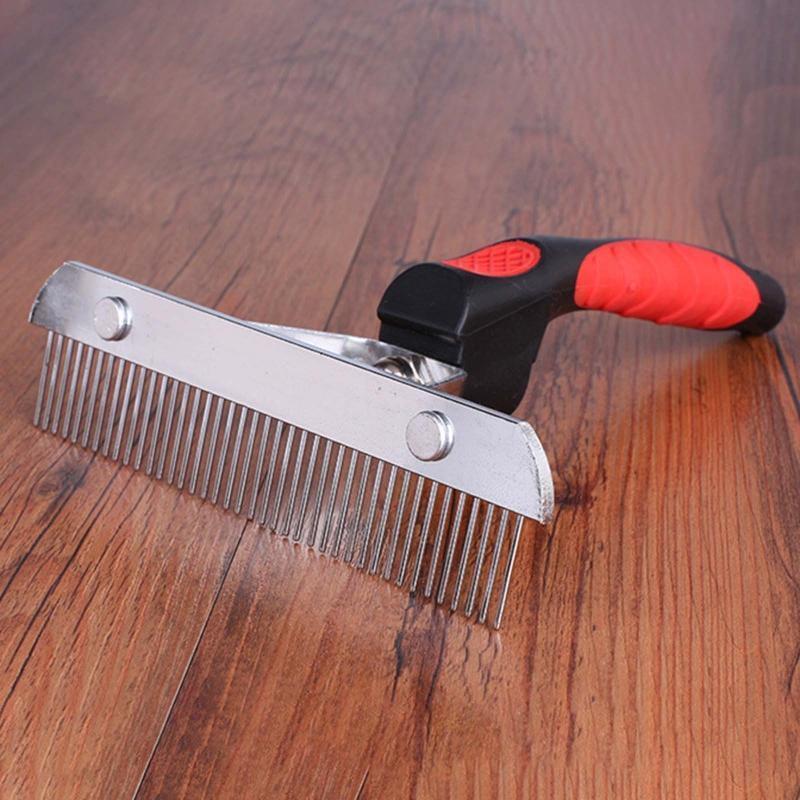Pet Dematting Comb Large Undercoat Rake Brush Effective Removing Knots for Dogs