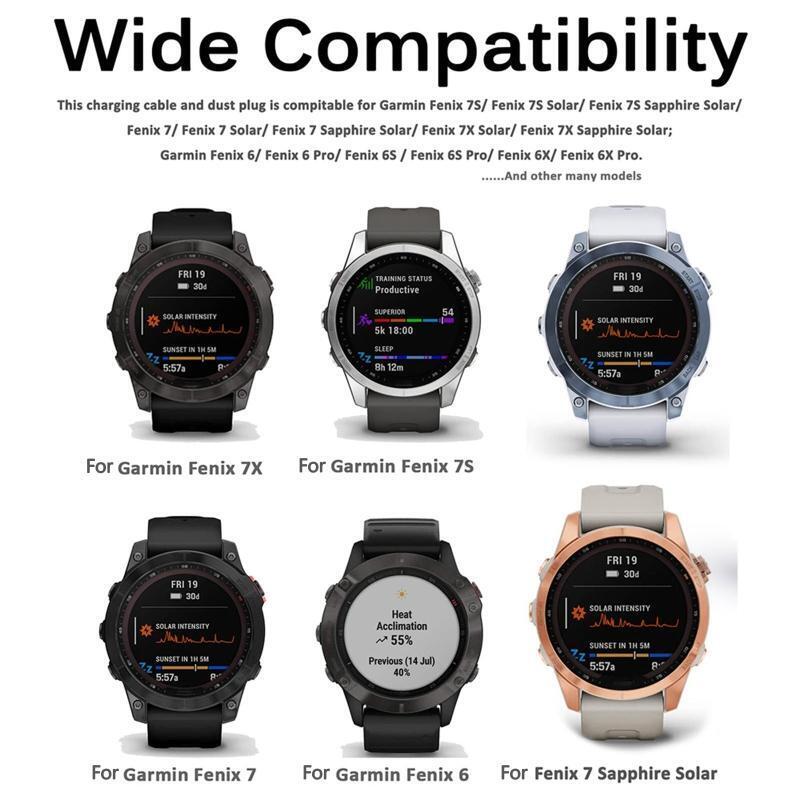 Charging Cable Charger Power Adapter for GarminFenix 6 6S 6X 7 7S 7X Smart Watch
