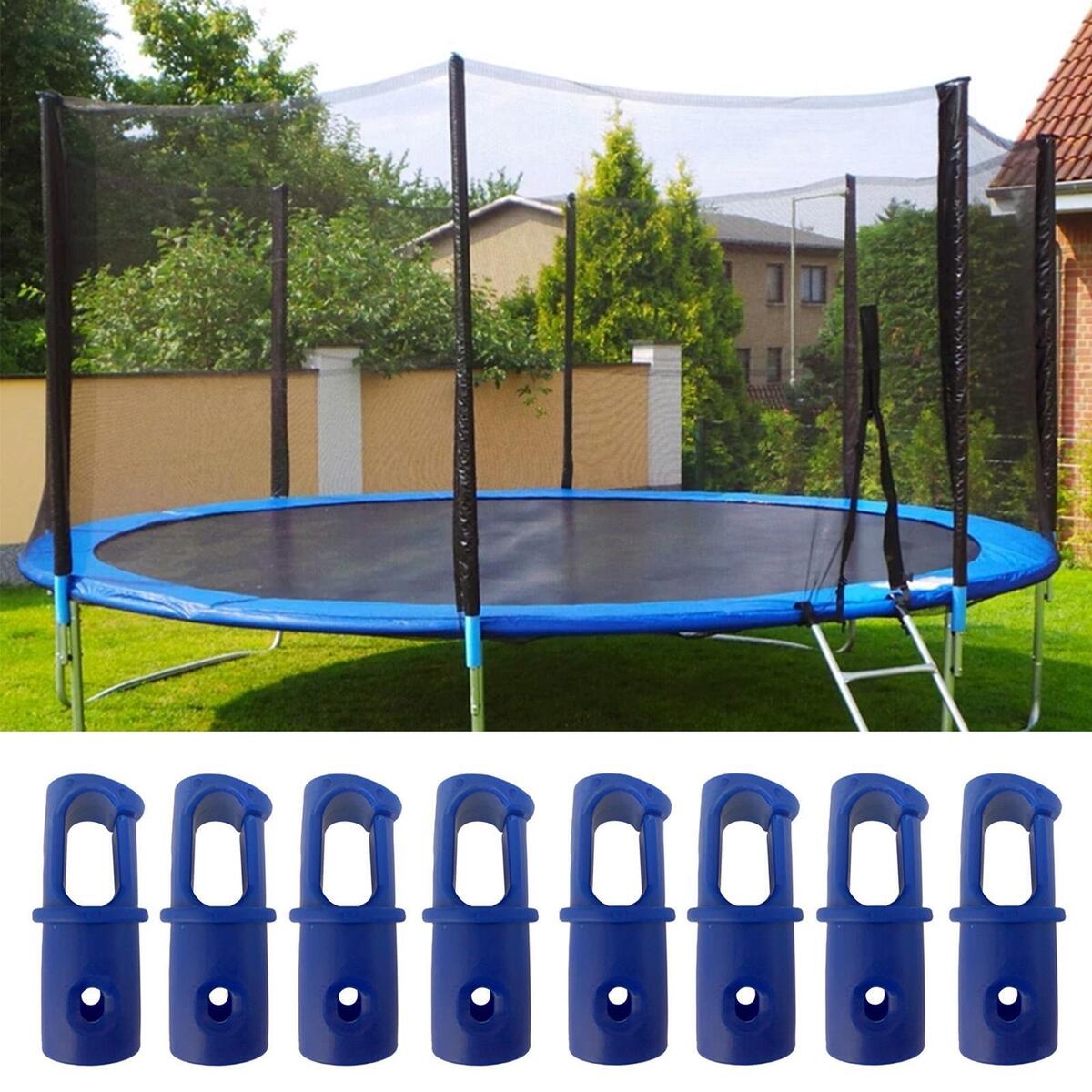 8 Pieces Trampoline Protective Cover Cap Plastic for Trampoline Net Hook