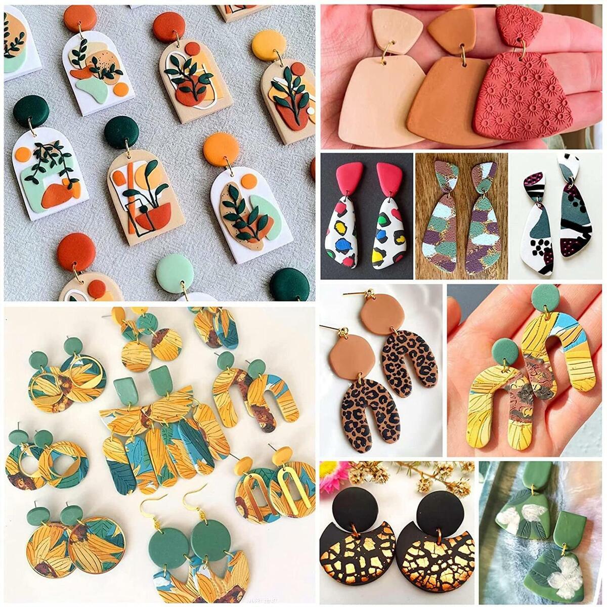 21x Polymer Clay  DIY Clay Earring  Cookie  for Pastry