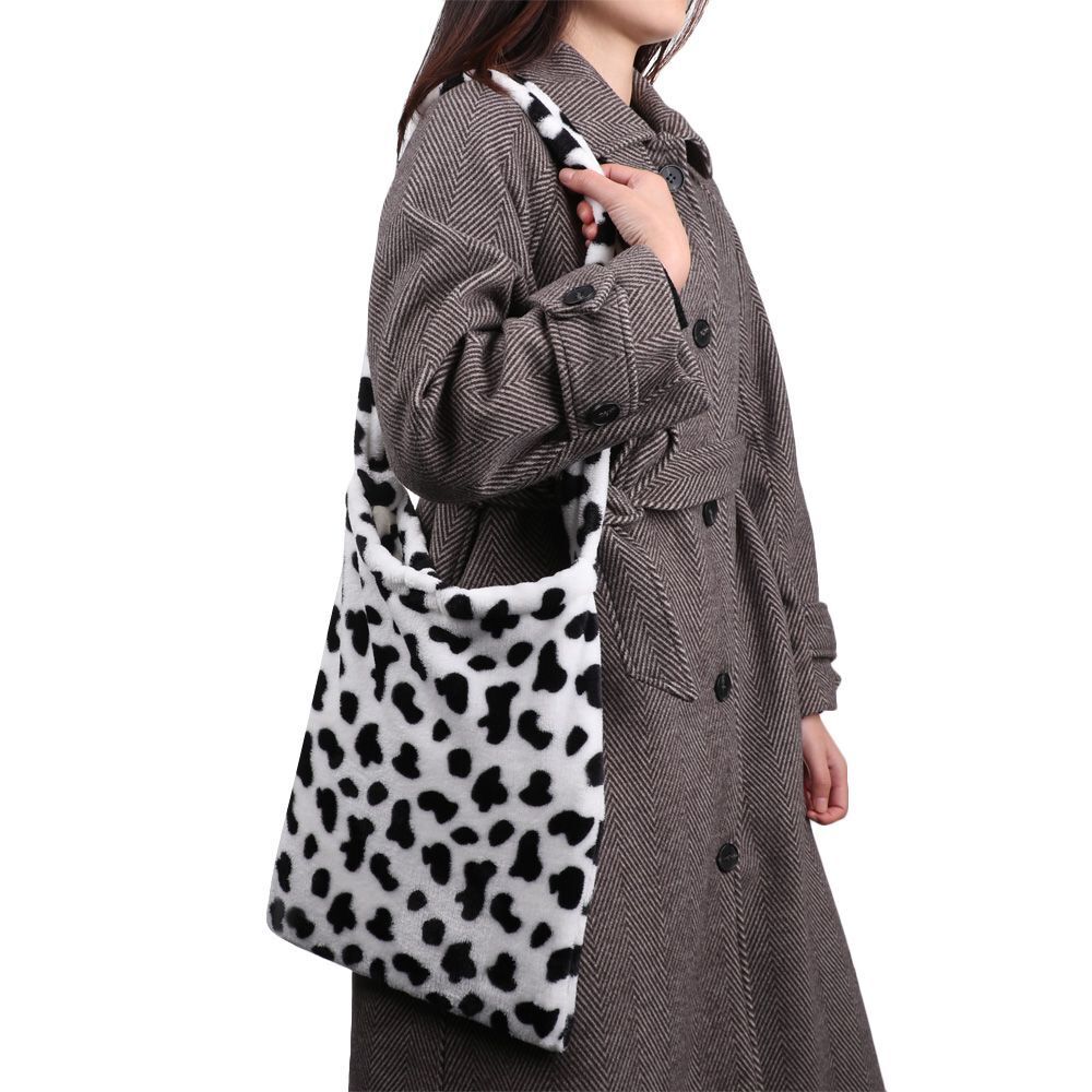 Cow Large Capacity Autumn Winter Crossbody Shoulder Bags Messenger Bag Handbags