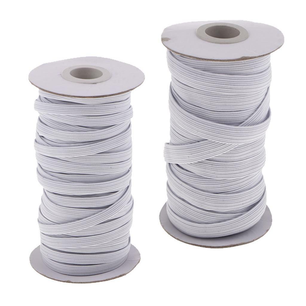 2x Crafts Elastic Band 14/21m Stretchy Knitted Skinny Dress Sewing