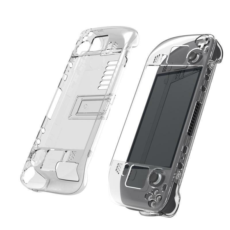 Hard Crystal Protective Skin Case Cover Bracket for Steam Deck Game Controller