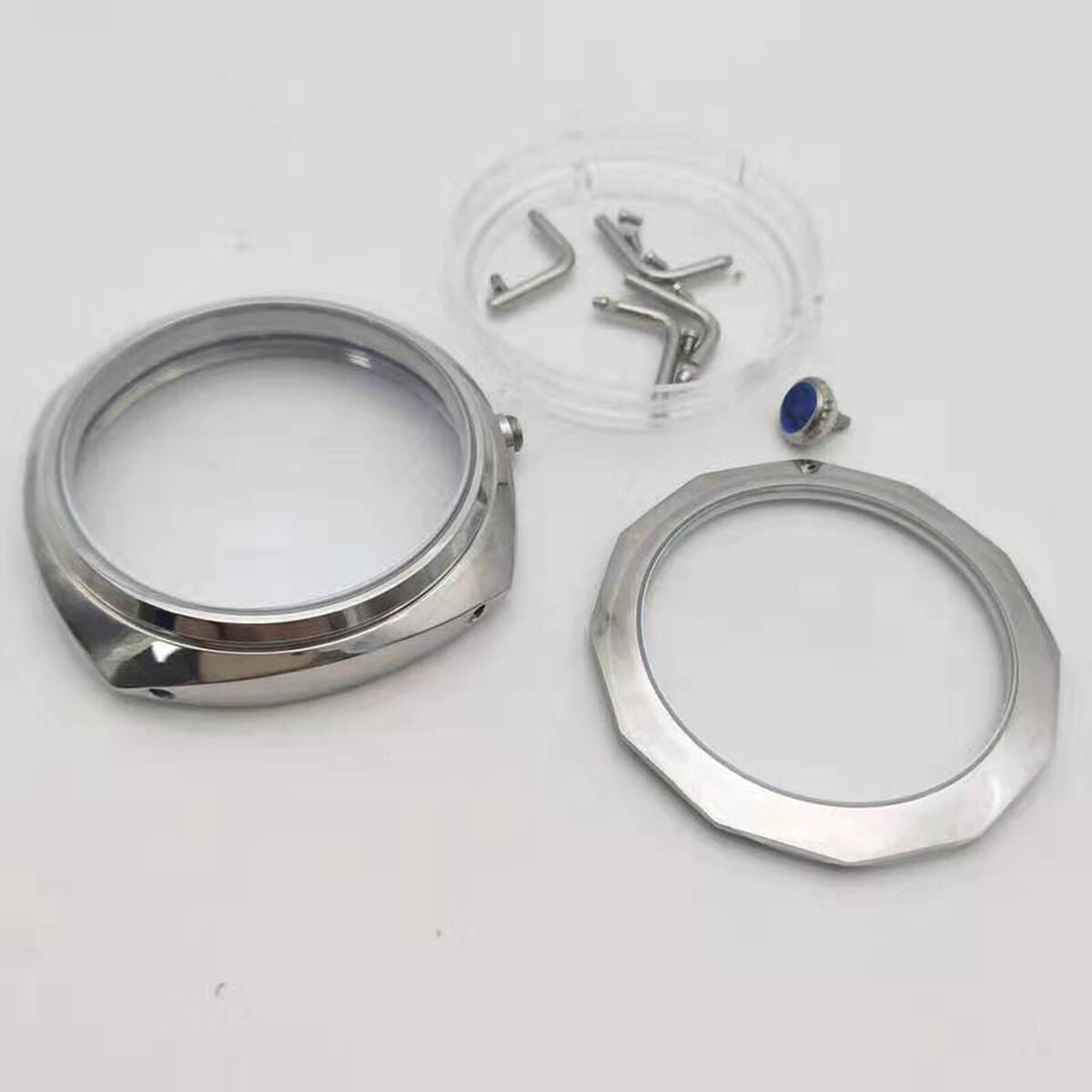 NEW 45mm Hand-Winding Polished Watch Case for ETA 6497/6498 Watch Movement A2UK