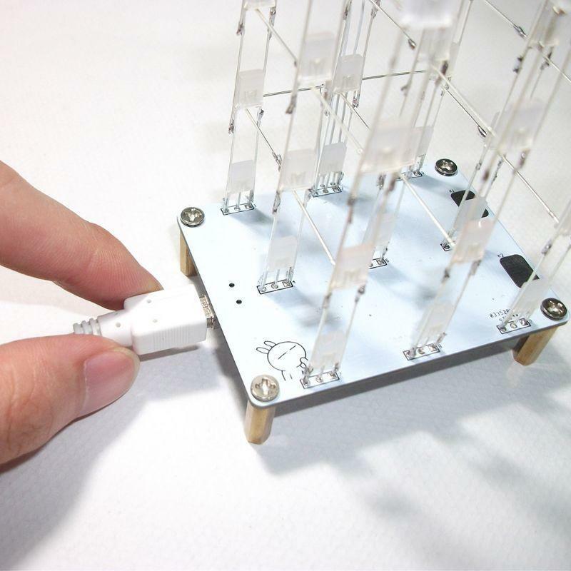 DIY Electronic Kit Touch Control 3x3x4 Cube Multicolour LED Light Cubes Diy Kits