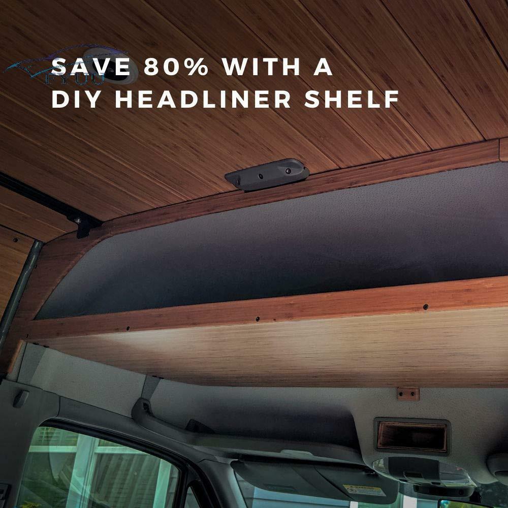 4 Pcs DIY Van Headliner Shelf Kit For Mercedes Benz Sprinter High Roof 2019-Up