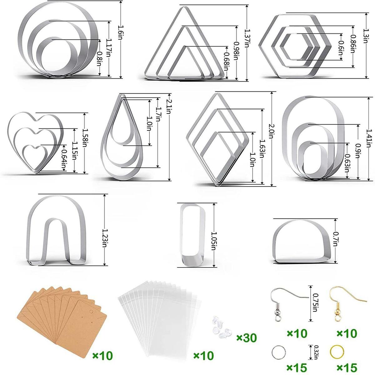 Stainless Steel Clay Earring   for Designer Jewelry Tools