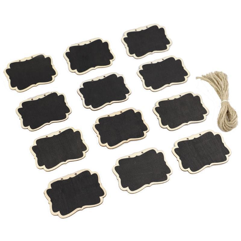 Mini Message Chalkboard with Rope Message Board for Home Birthday Party