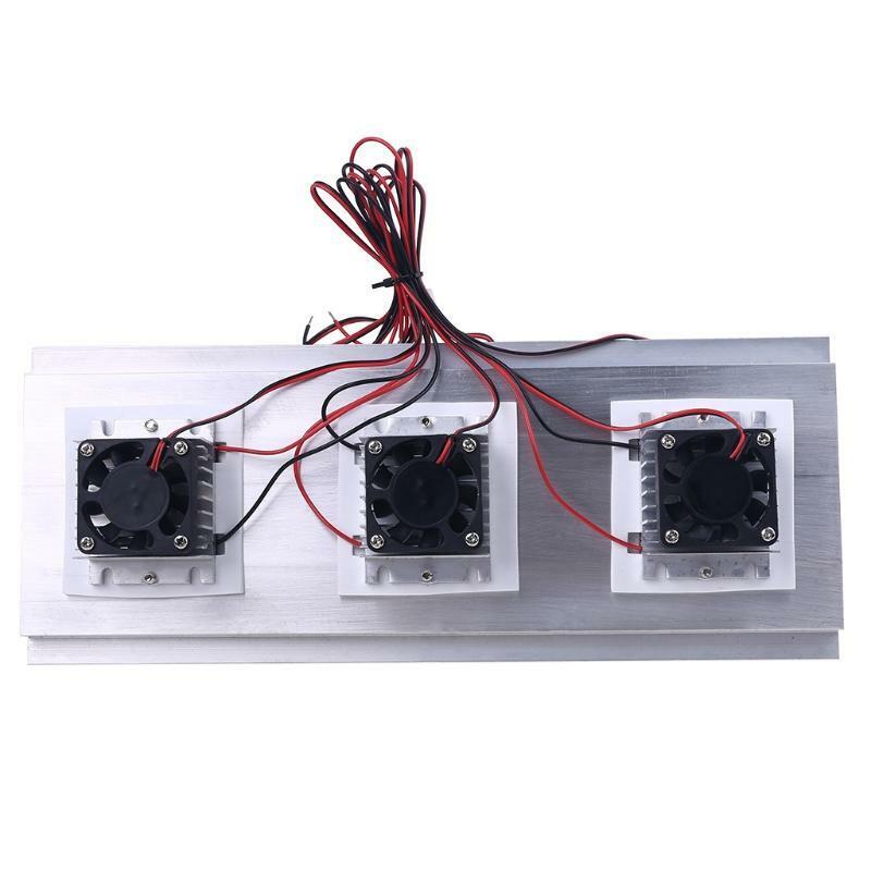 TEC Electron Semiconductor Refrigeration Cooler Triple Fan Thermoelectric Module