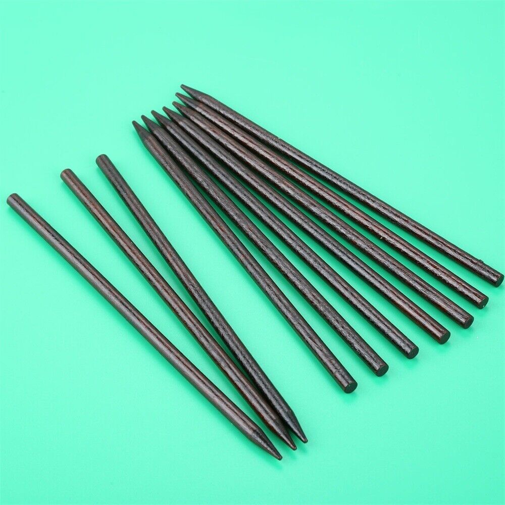 10x Brown Wooden Hair Sticks Eco-friendly Hairpin Women Ladies Hair Styling Tool