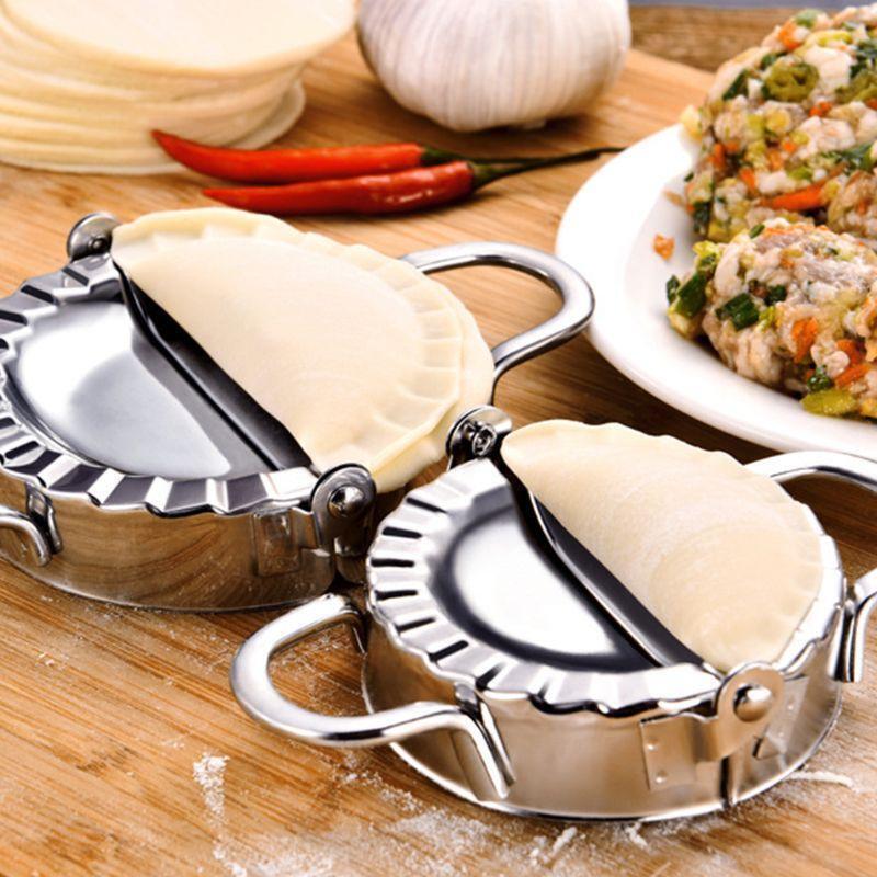 3PCS Dumpling Maker and Cutter Stainless Steel Ravioli Skin Empanada Press Pie