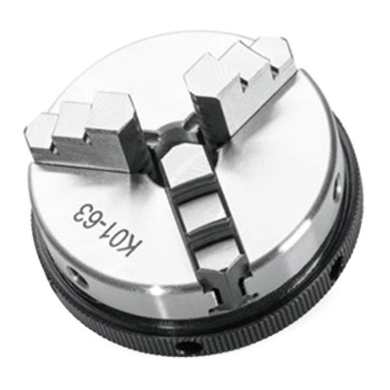 1pcs Mini 3 Jaw Lathe Chuck, K01-50 3 Jaw Woodworking Hand Chuck