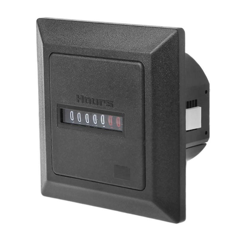 Timer Square Counter Digital 0-99999.99 Gauge 0.3W AC220-240V 50/60Hz AC Hour